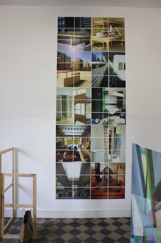 Kirsten Kötter: Kunst als Architektur einer freien Gesellschaft (installation view), Ausstellung 23.11.-14.12.2014, Kunstfabrik Darmstadt, ehemaliger Bahnhof Wixhausen