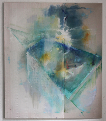 Kirsten K&ouml;tter: ohne Titel, 2012, Malerei auf Seide und Stretchstoff