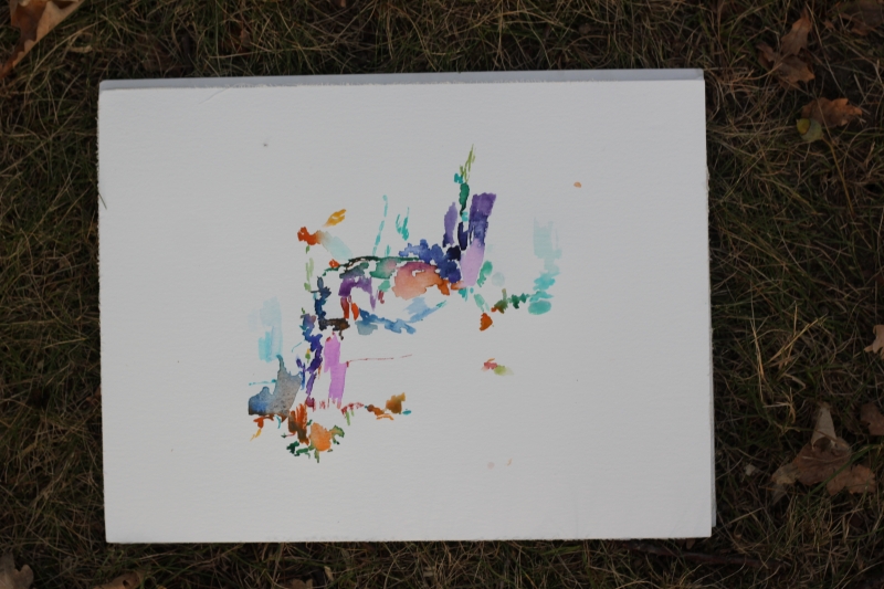 2025-08-18_malathon-chemnitz_01_2764, watercolour, 24 × 32 cm (Kirsten Kötter)