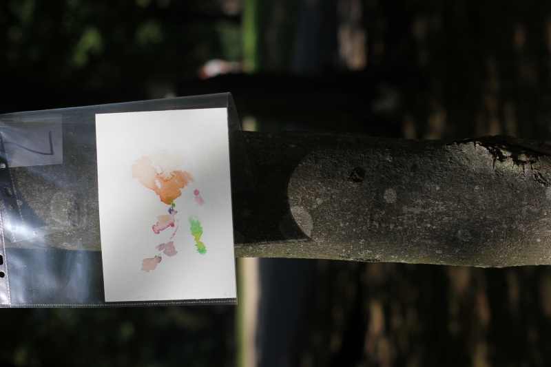 2025-08-20_malathon-chemnitz_27_baum_2915, watercolour, 12 × 17 cm (Kirsten Kötter)