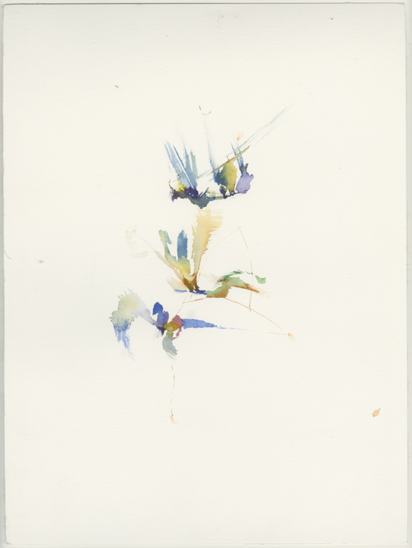 Garten Allmende-Kontor, Tempelhofer Feld, Berlin, 24.04.2021, Aquarell, 40 &times; 30 cm (Kirsten Kötter)