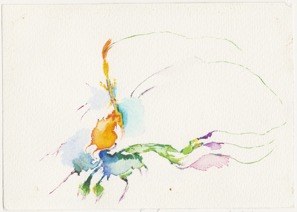 2002-12-23_30_chandigarh-allahabad_india4, in Chandigarh, India, watercolour, 12 × 17 cm (Kirsten Kötter)