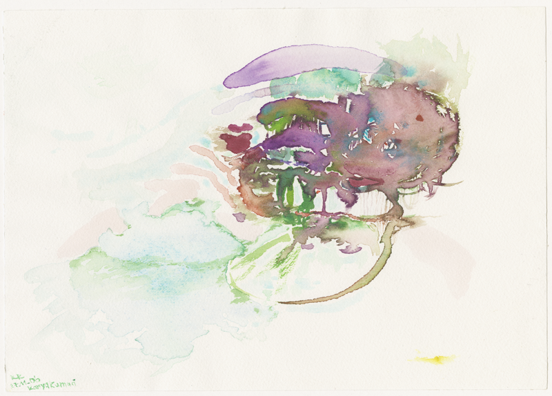 2006-11-27_kanya-kumari-india, Kanyakumari, India, South India, watercolour, 17 &times; 24 cm (Kirsten Kötter)