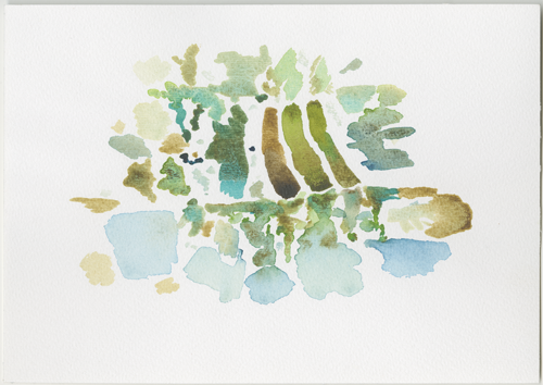 2014-01-05_elbe, watercolour, 17 &times; 24 cm (Kirsten Kötter)