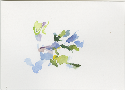 2018-04-19_fischteich-voegel, watercolour, 17 &times; 24 cm (Kirsten Kötter)