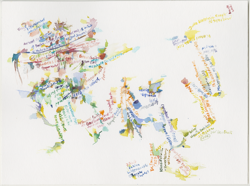 kirsten-koetter_2019-05-16_plenarsitzung-2, 
  plenary session Landtag (German state parliament) Rheinland-Pfalz, Mainz, 
  watercolour, 30 × 40 cm (Kirsten Kötter)