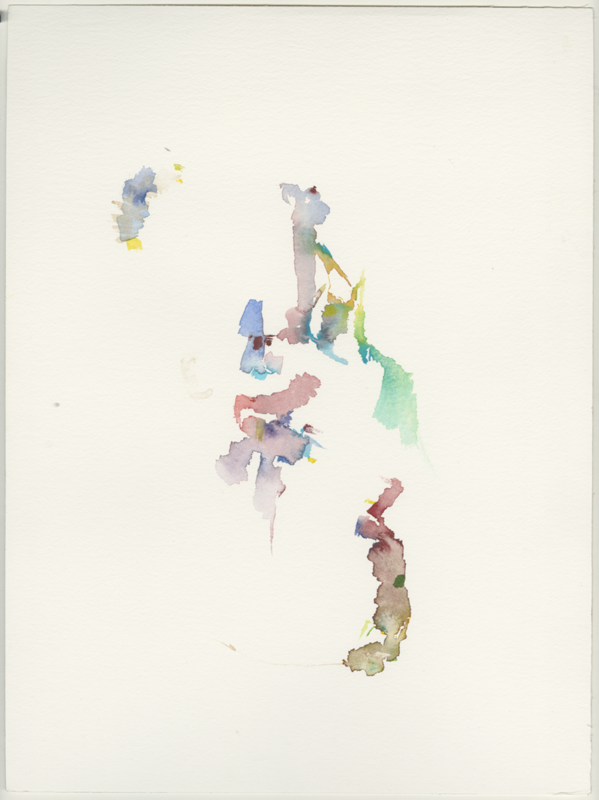 Falkplatz und Spielplatz, Rollbergsiedlung, Berlin, 10.05.2021, Aquarell, 40 &times; 30 cm (Kirsten Kötter)