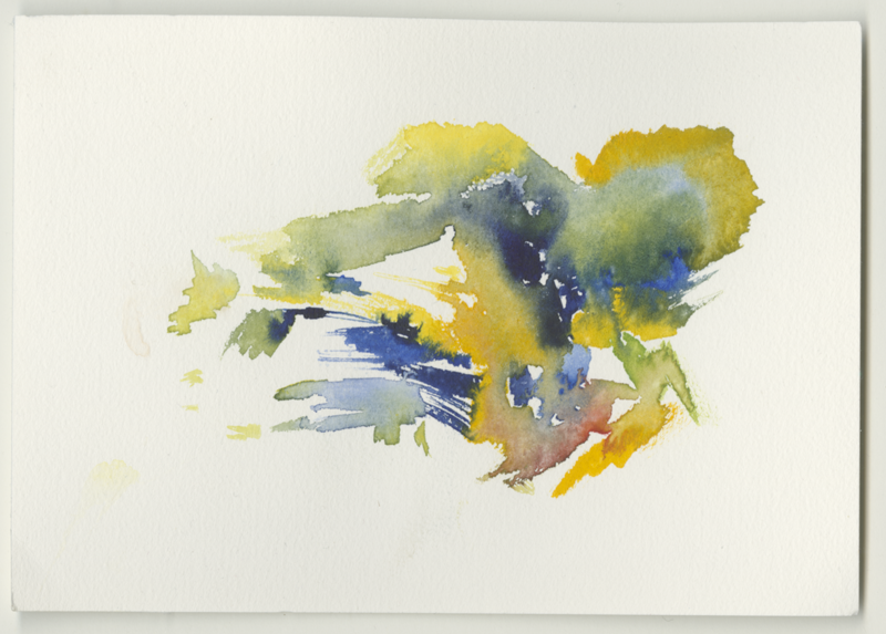 2021-11-16_fischteich, watercolour, 17 &times; 12 cm (Kirsten Kötter)