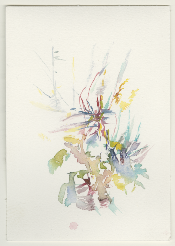 2022-01-13_fischteich, watercolour, 17 &times; 12 cm (Kirsten Kötter)
