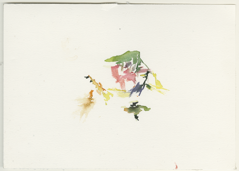 2022-11-13_fischteich, watercolour, 17 &times; 24 cm (Kirsten Kötter)