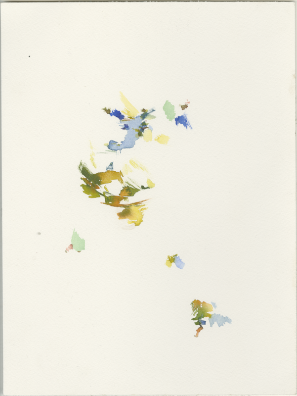 Rollbergsiedlung, Briesestraße / Falkstraße, Berlin, 21.02.2021, Aquarell, 40 &times; 30 cm (Kirsten Kötter)